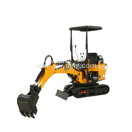 Mining GM Excavator in Garden Farmland Digging Trench